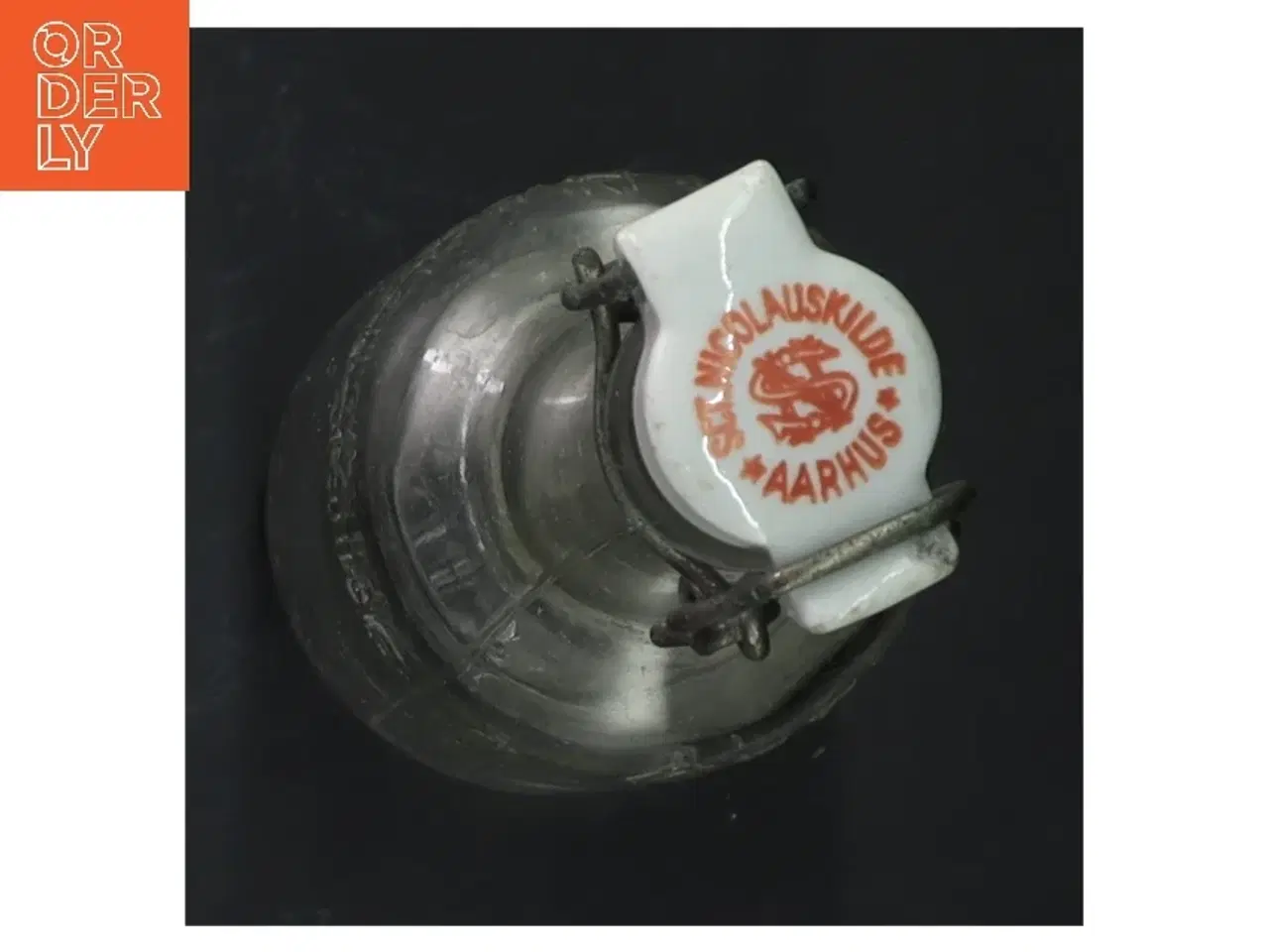 Billede 4 - Vintage glasflaske med patentlåg fra St. Nicolaus Kilde (str. 21 cm)