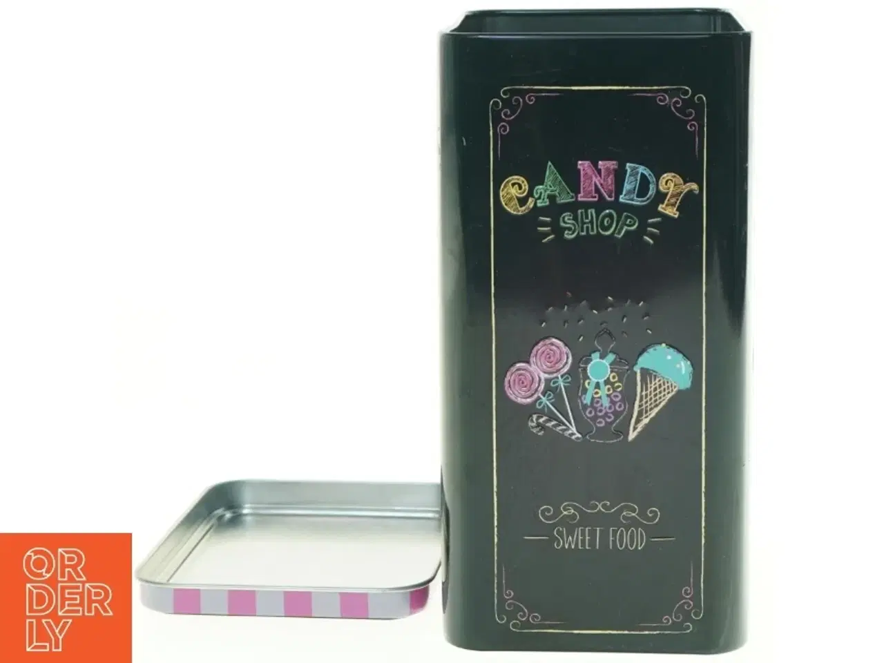 Billede 6 - Metal dåse med Candy Shop design fra Honos (str. 20 x 10 x 13 cm)