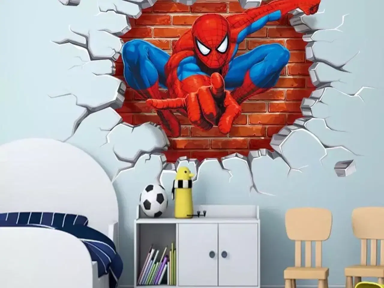 Billede 6 - Spiderman wallstickers wallsticker med Spiderman