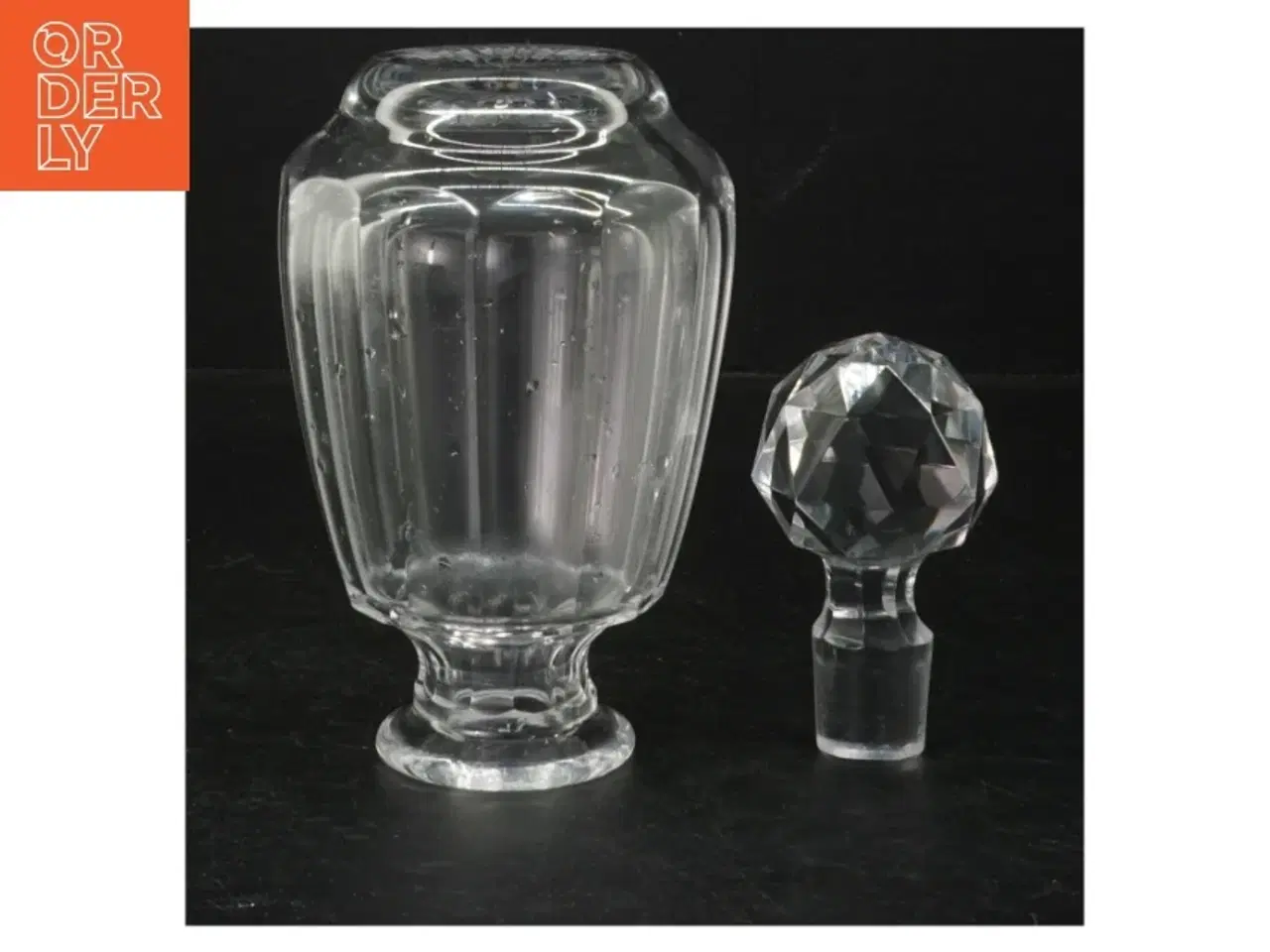 Billede 2 - Antik Krystal karaffel med prop (str. 14 cm)