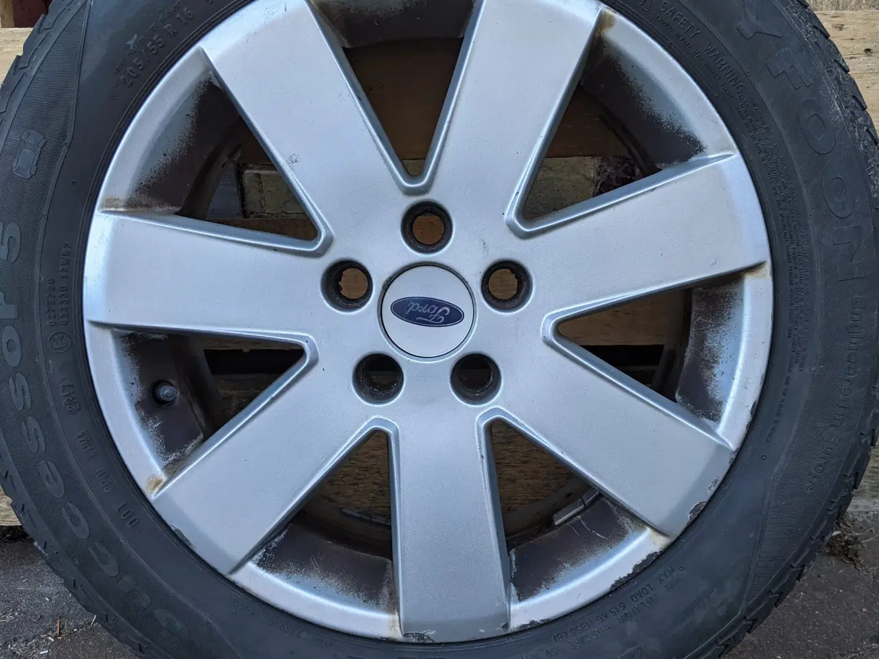 Billede 4 - Originale 16" alufælge til Ford med sommerdæk 