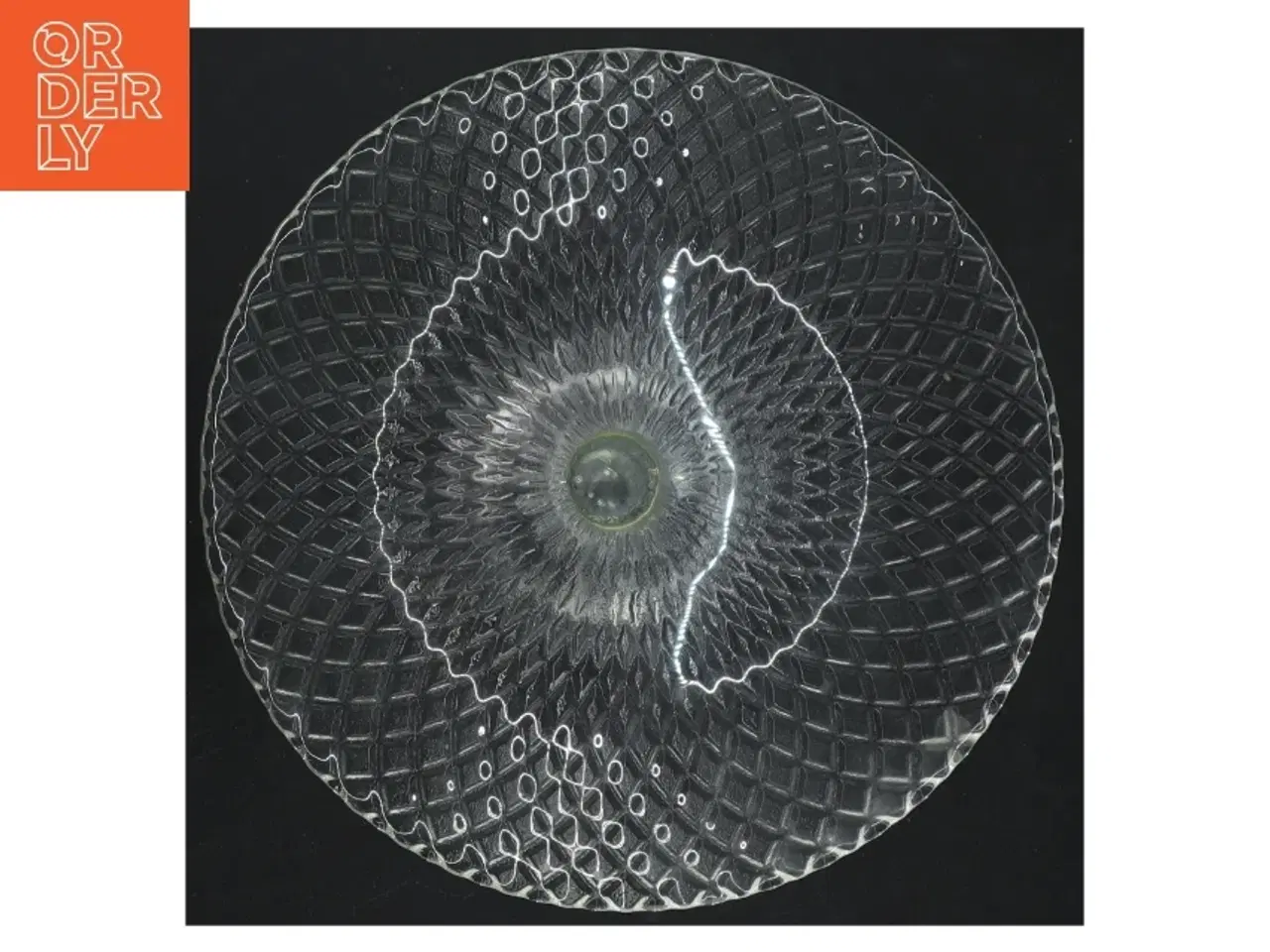 Billede 3 - Glasfad på fod (str. 18,5 cm i diameter. 8 cm høj)