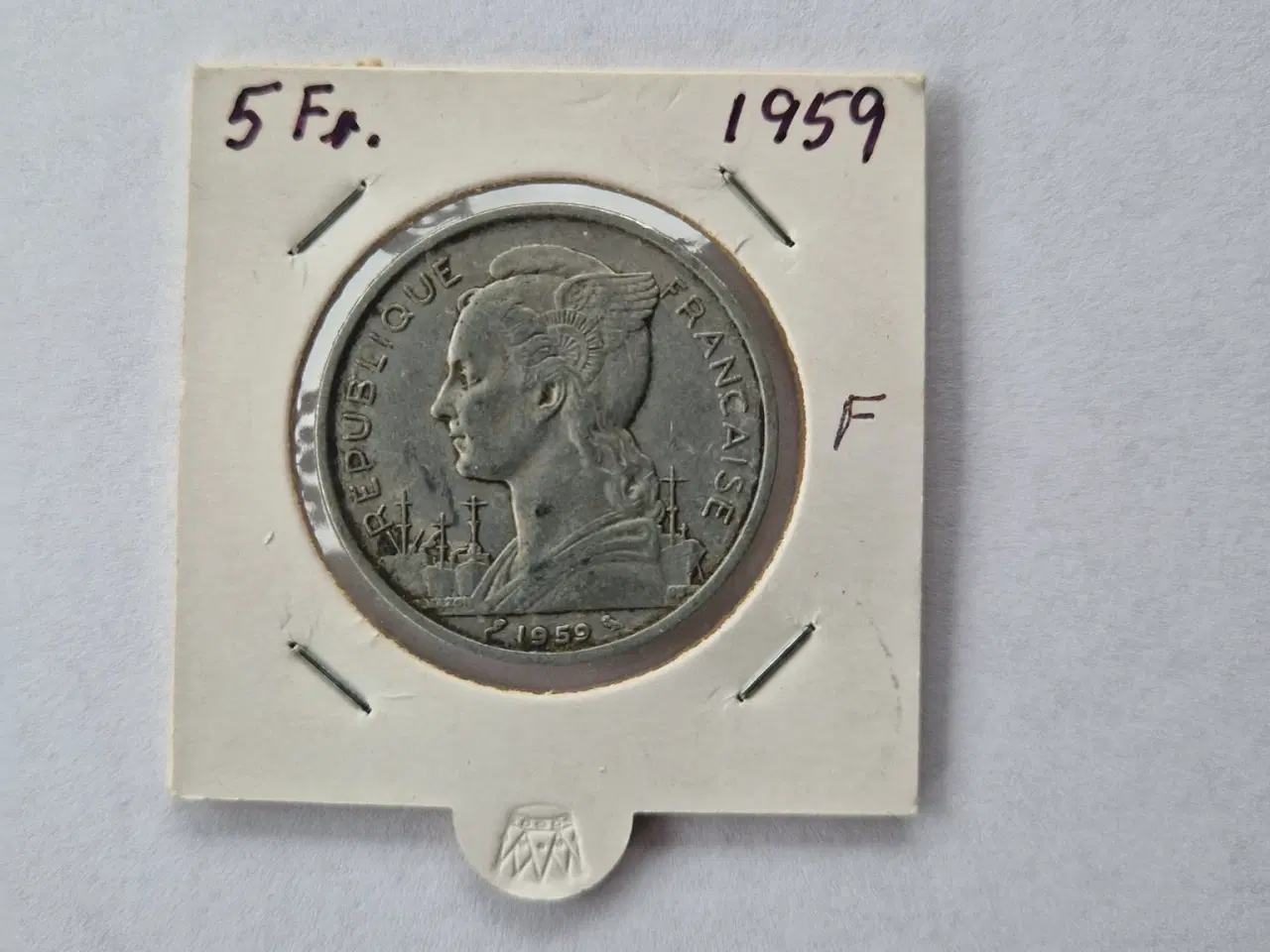 Billede 1 - 5 Francs French Somaliland 1959