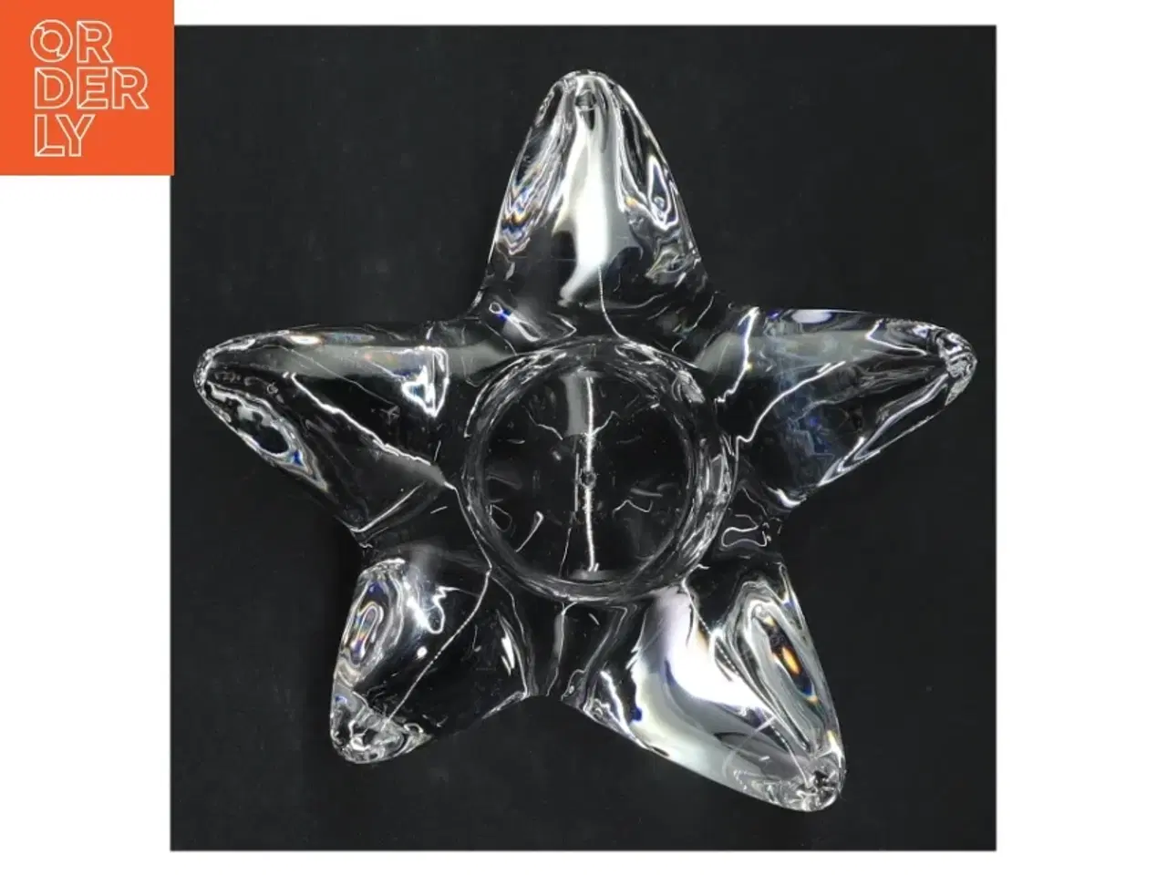 Billede 3 - Glas stjernelysestage (str. Ø. 13,5 cm)