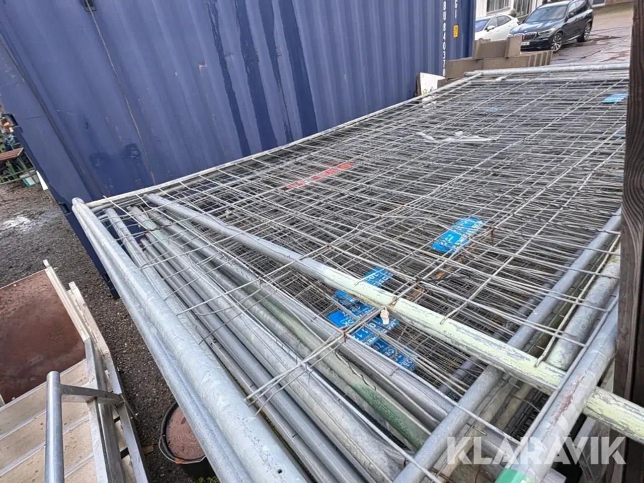 Billede 1 - Byggepladshegn med fødder 30 styk