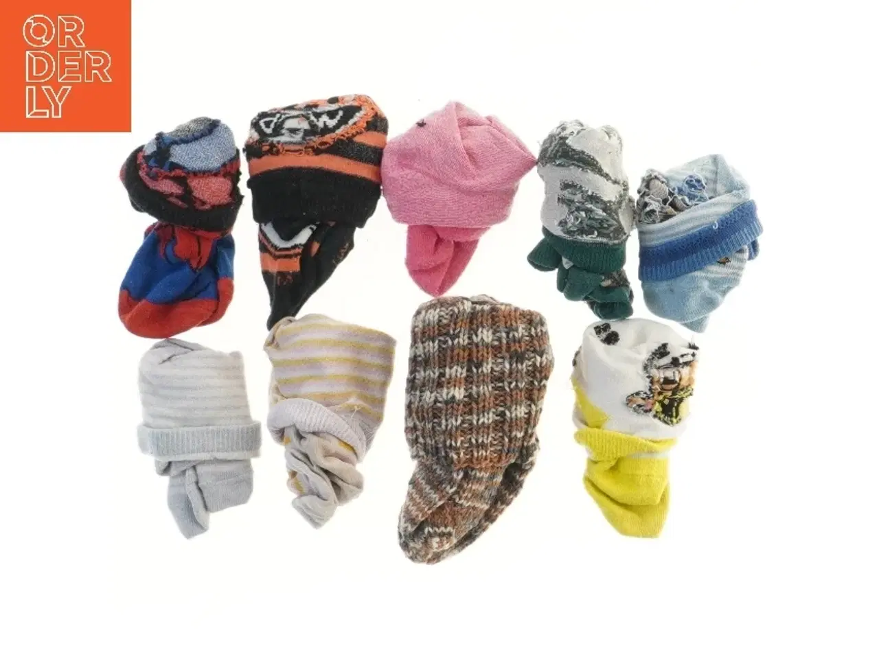 Billede 1 - Brugte børnesokker, 10 stk. (str. ca 15 cm)