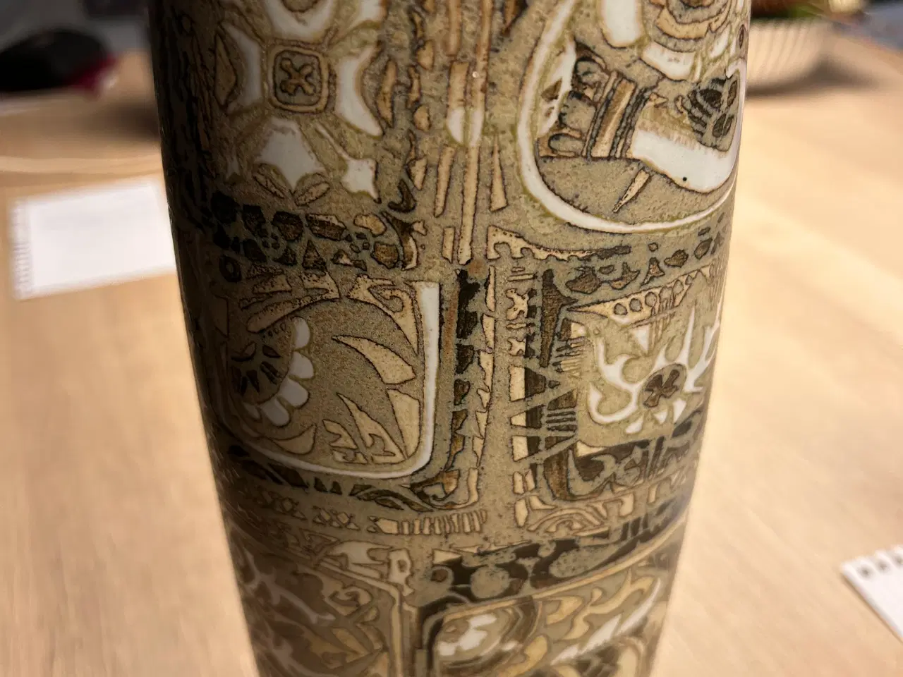 Billede 1 - Oval fajance vase /Bacca fra Royal Copenhagen 