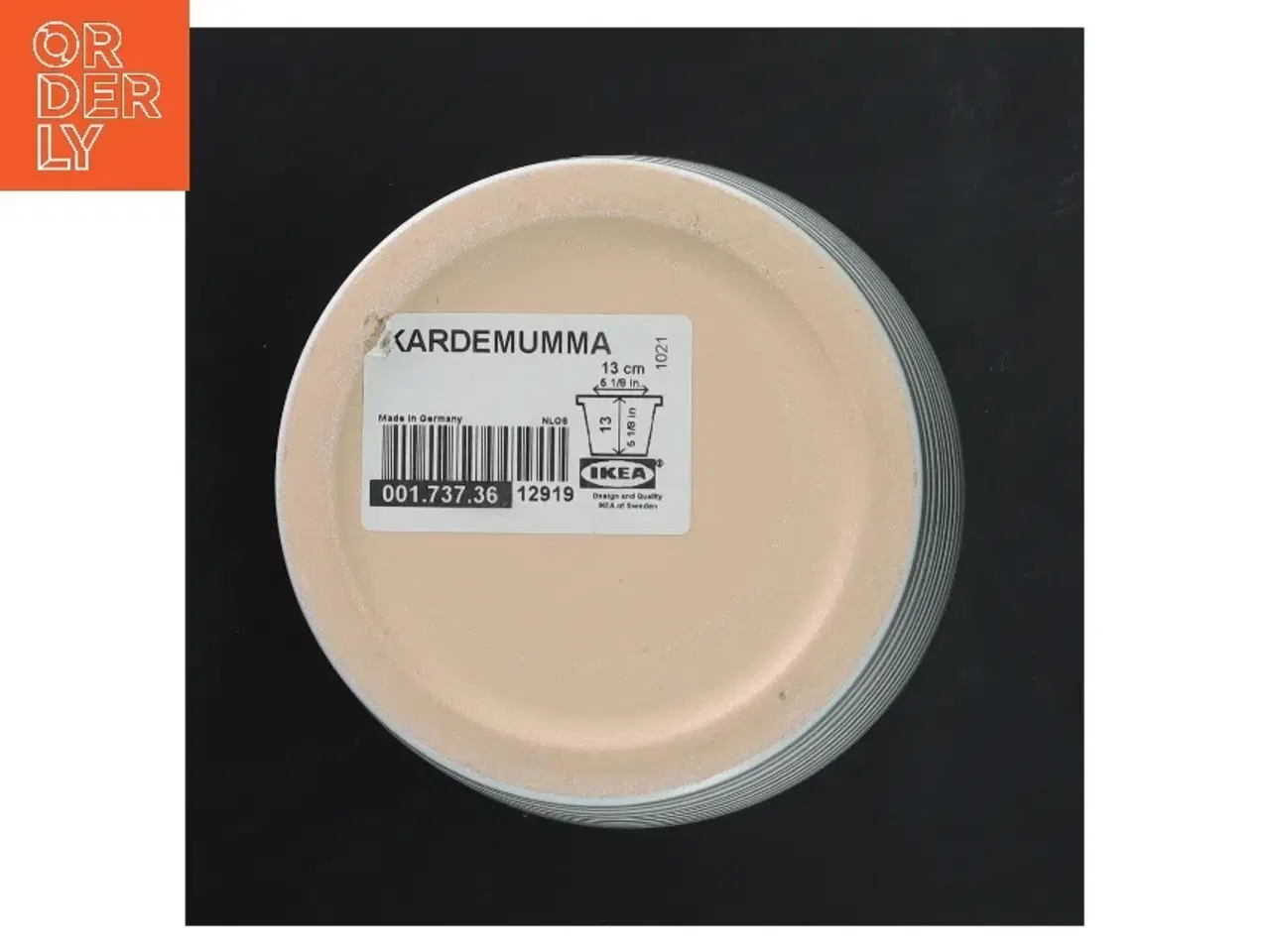 Billede 3 - Hvid vase fra IKEA (str. Ø 14,5 cm længde 14 cm)