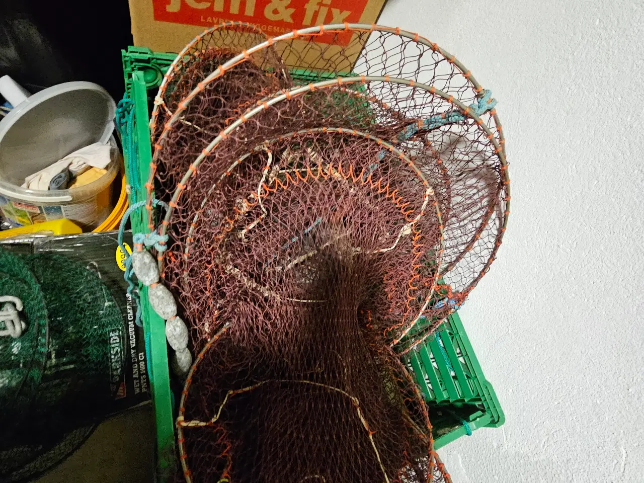 Billede 4 - Rødspættegarn og en ruse