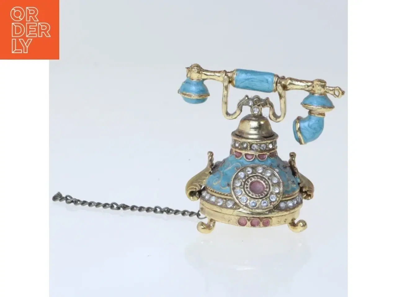 Billede 1 - Vintage telefon dekoration (str. 7 cm)