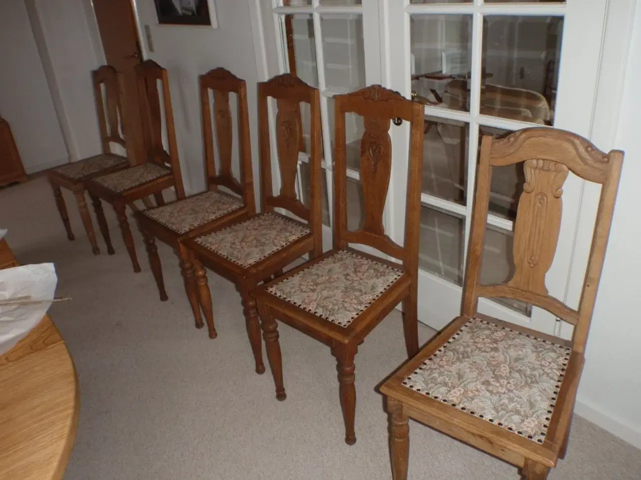 Billede 3 - Spisestuestole i egetræ