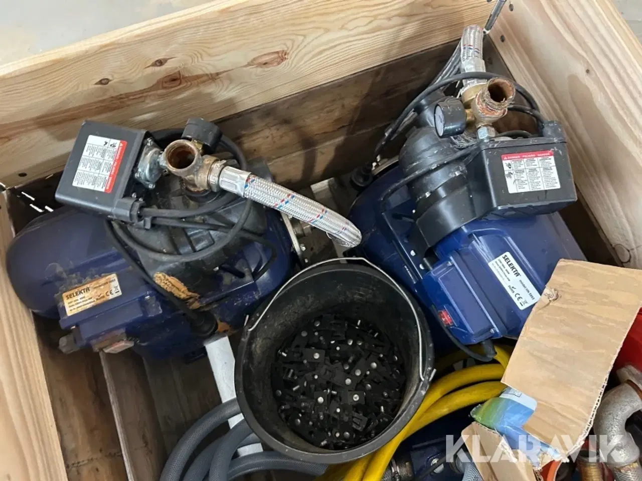 Billede 5 - Pumper Selekta HN 5893 2 styk m. fittings og slanger
