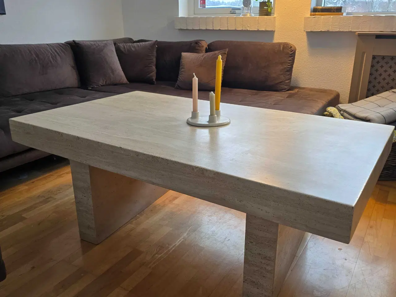 Billede 1 - Travertin Sofabord 80x140