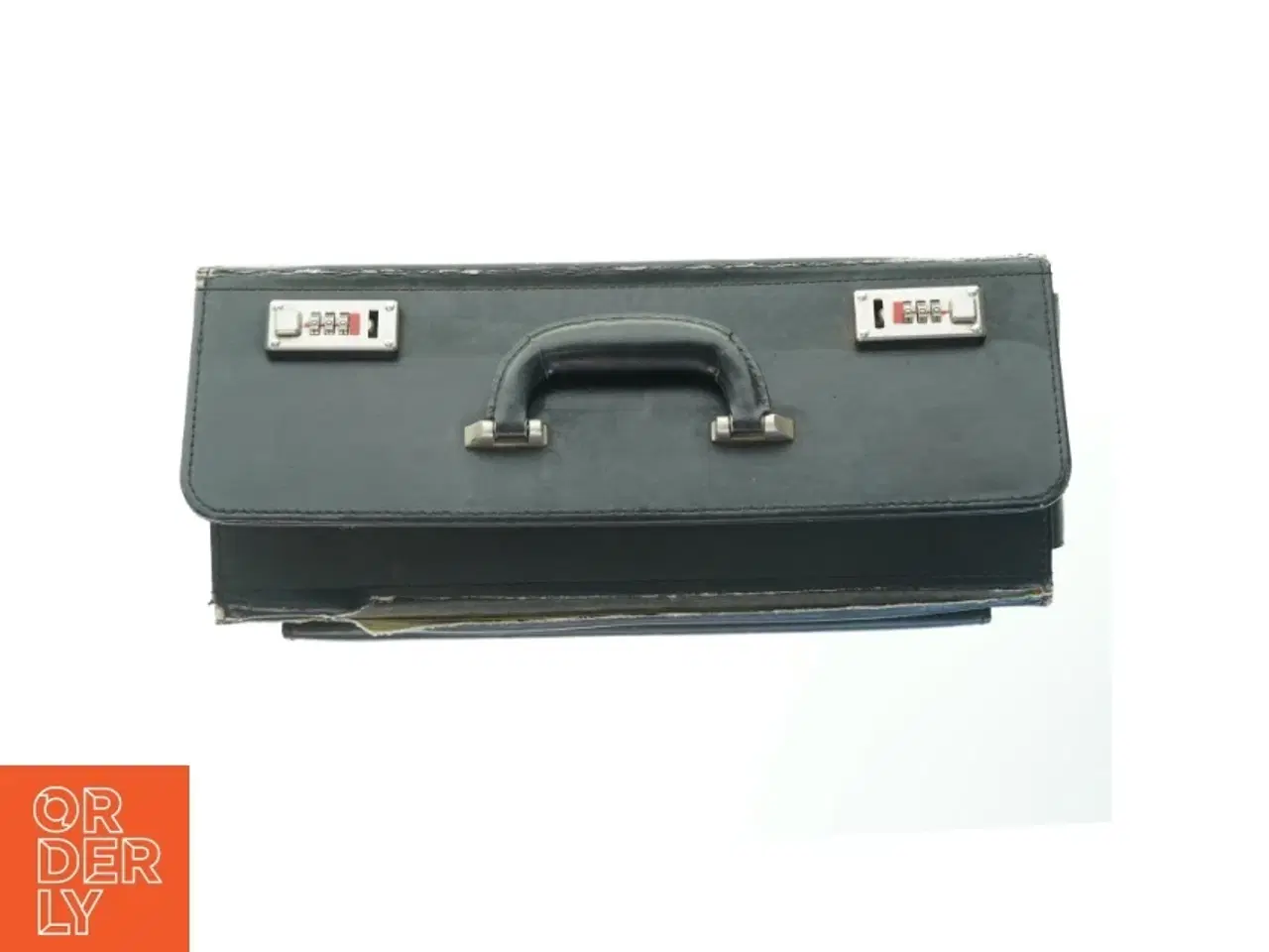 Billede 3 - Sort dokumentmappe med lås (str. 47x34 cm)