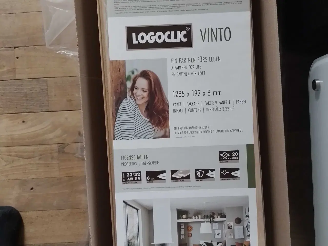 Billede 1 - Clickgulv nyt logoclic eg med underlag