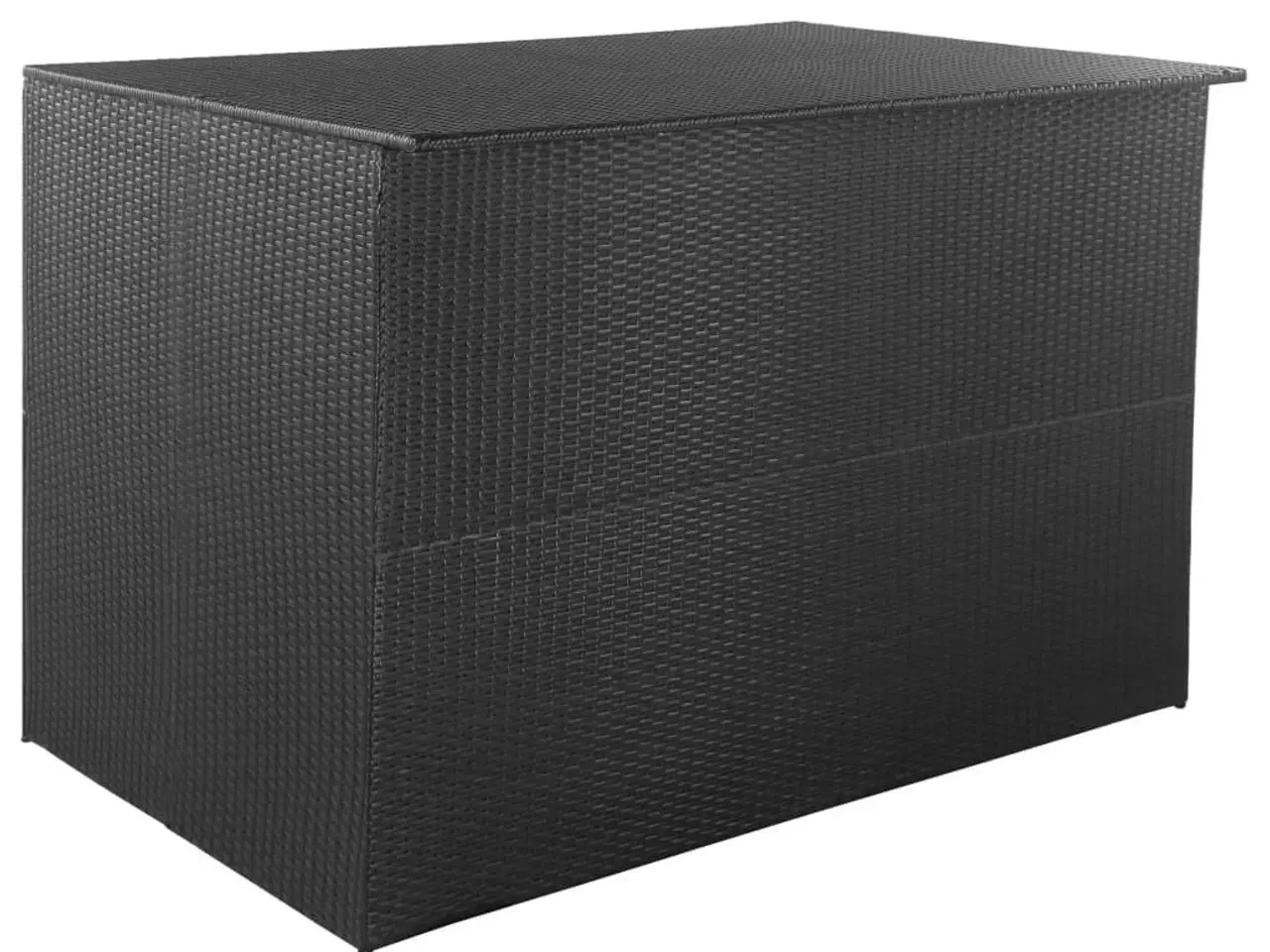 Billede 1 - Udendørs opbevaringskasse 150x100x100 cm polyrattan sort