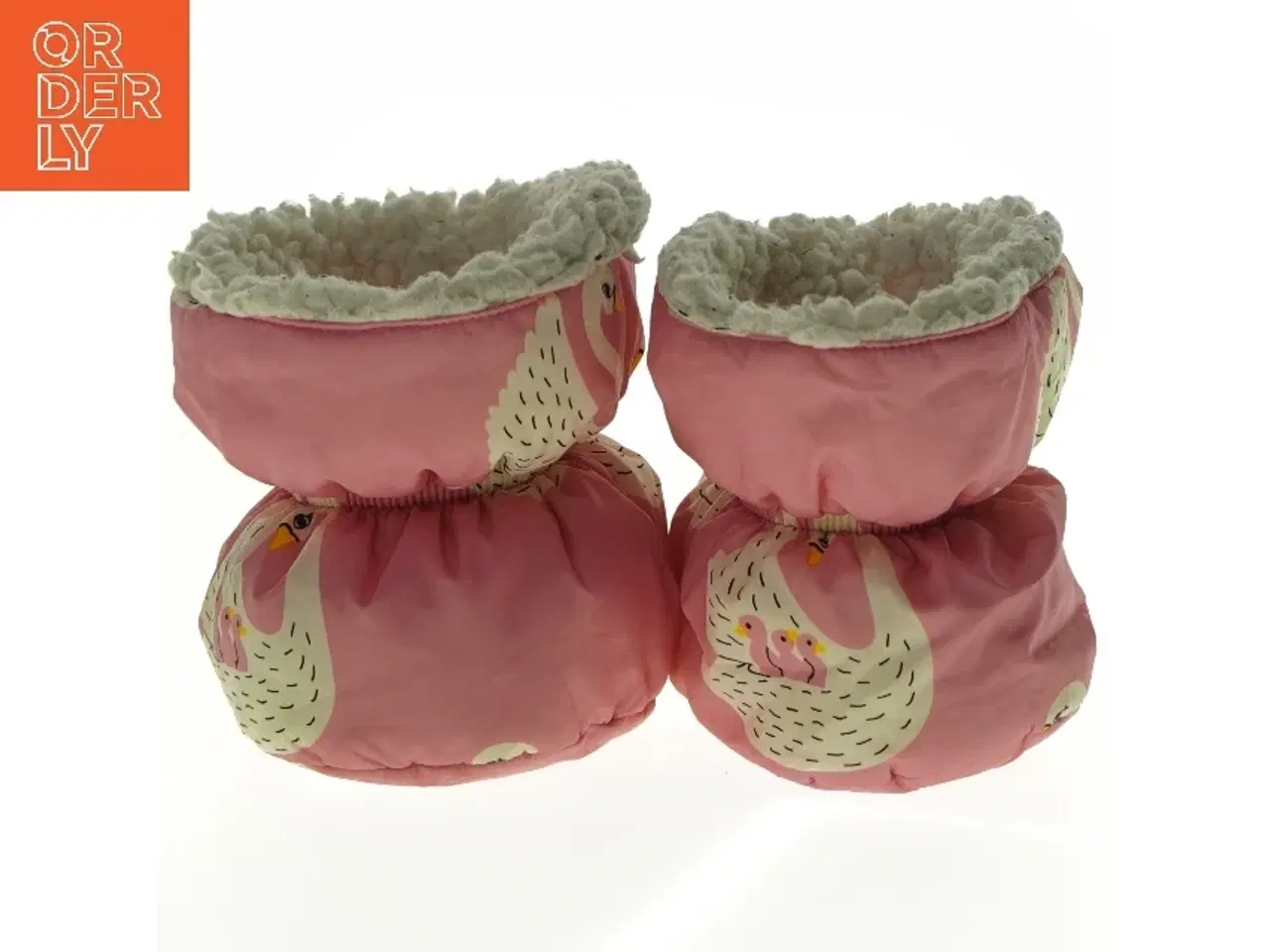 Billede 5 - Småfolk Overtrækssutter med svanemotiv