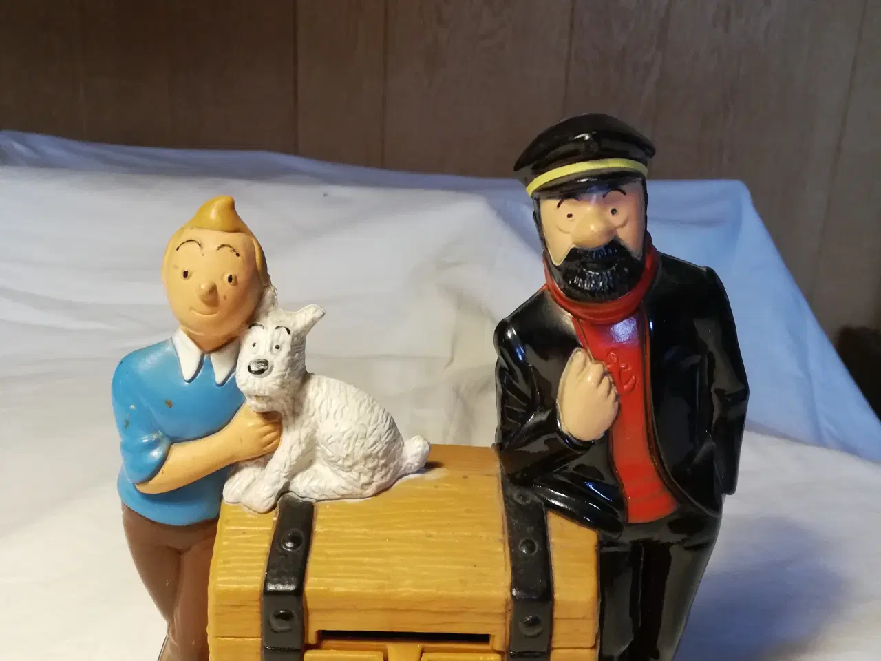 Billede 2 - Tin Tin sparebøsse med nøgle