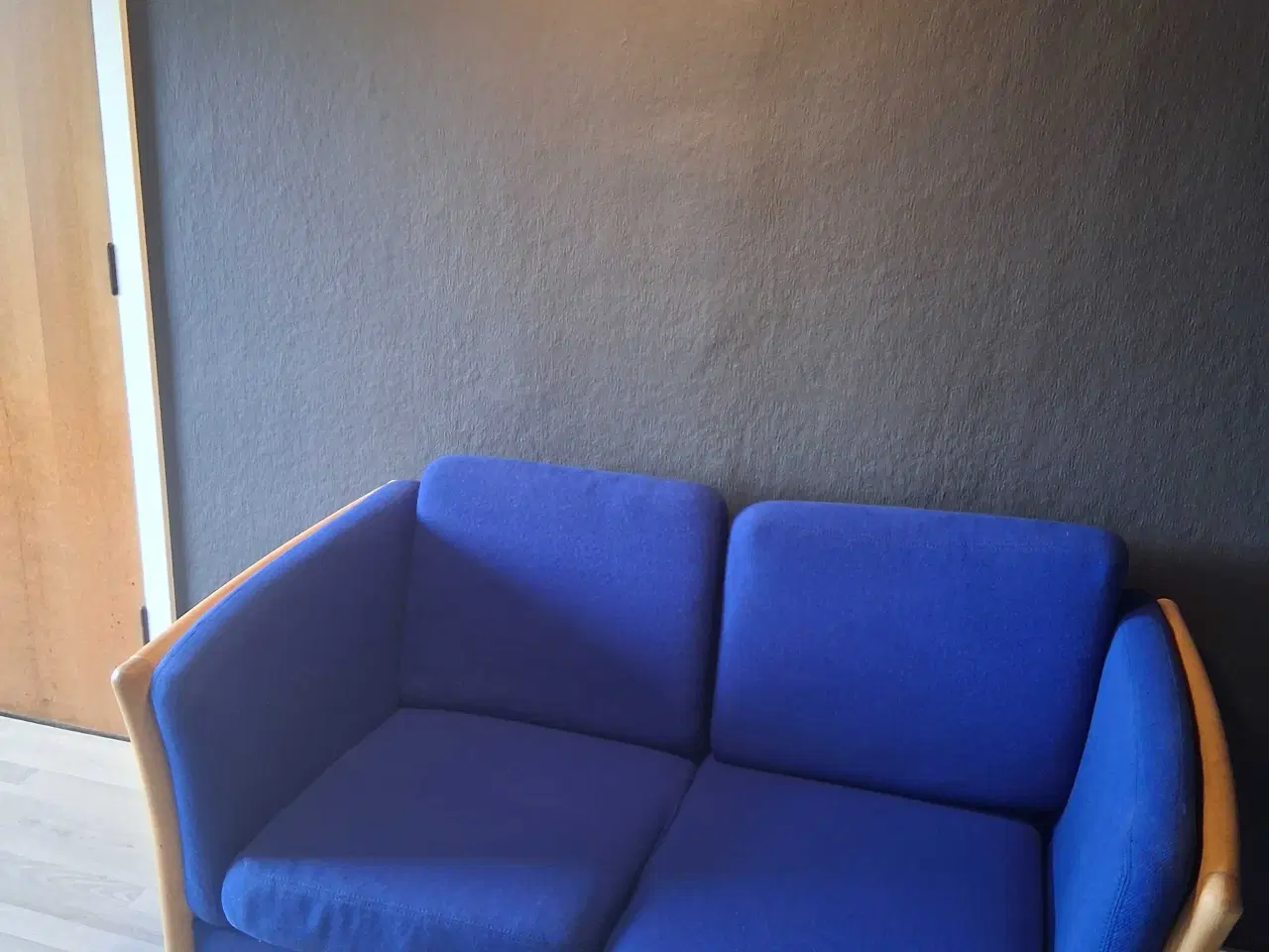 Billede 1 - 2 pers. Blå sofa