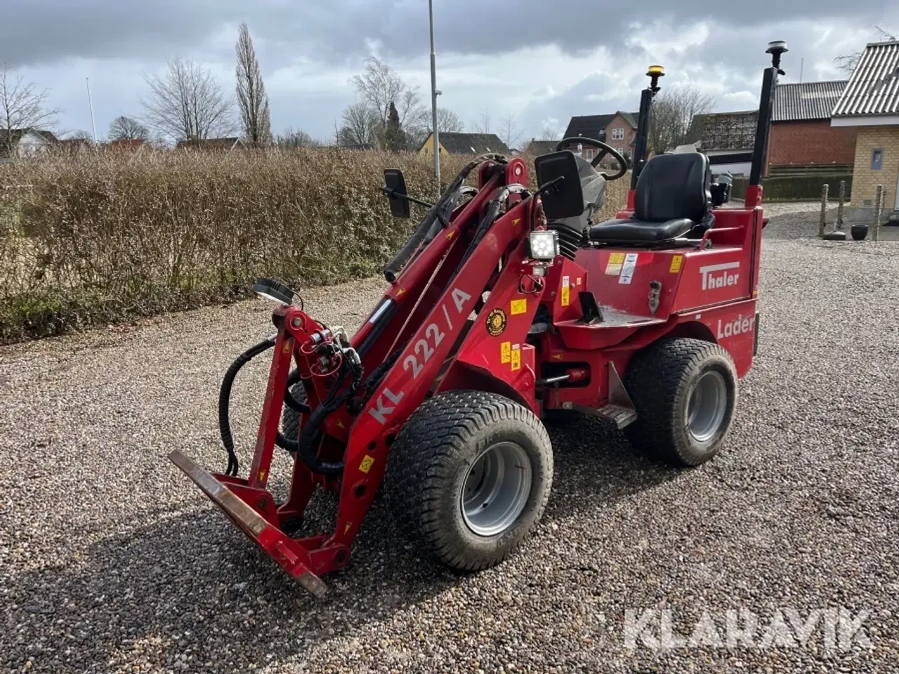 Billede 1 - Minilæsser Thaler KL 222/A med redskaber og ekstra hjul