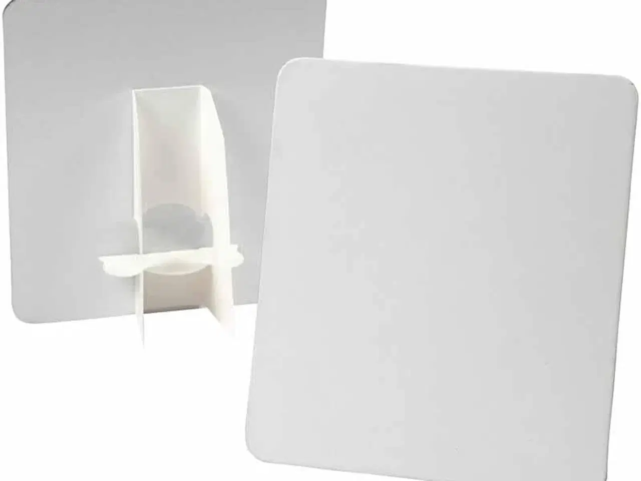 Billede 1 - Hvid Dekoplade 17x19 cm - 5 stk. i pakke