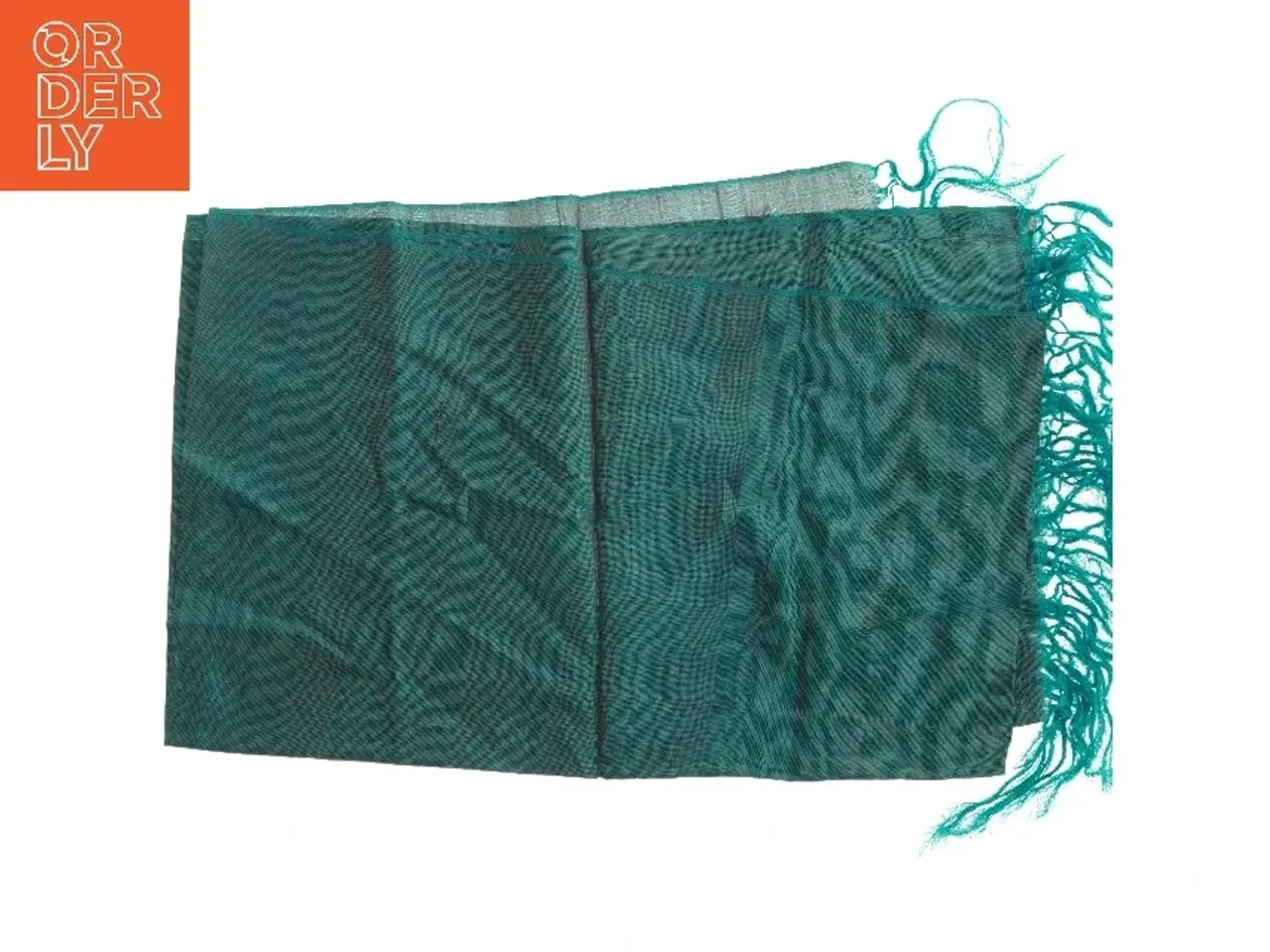 Billede 1 - Nyt Grønt tørklæde med frynser (str. 50x166 cm)