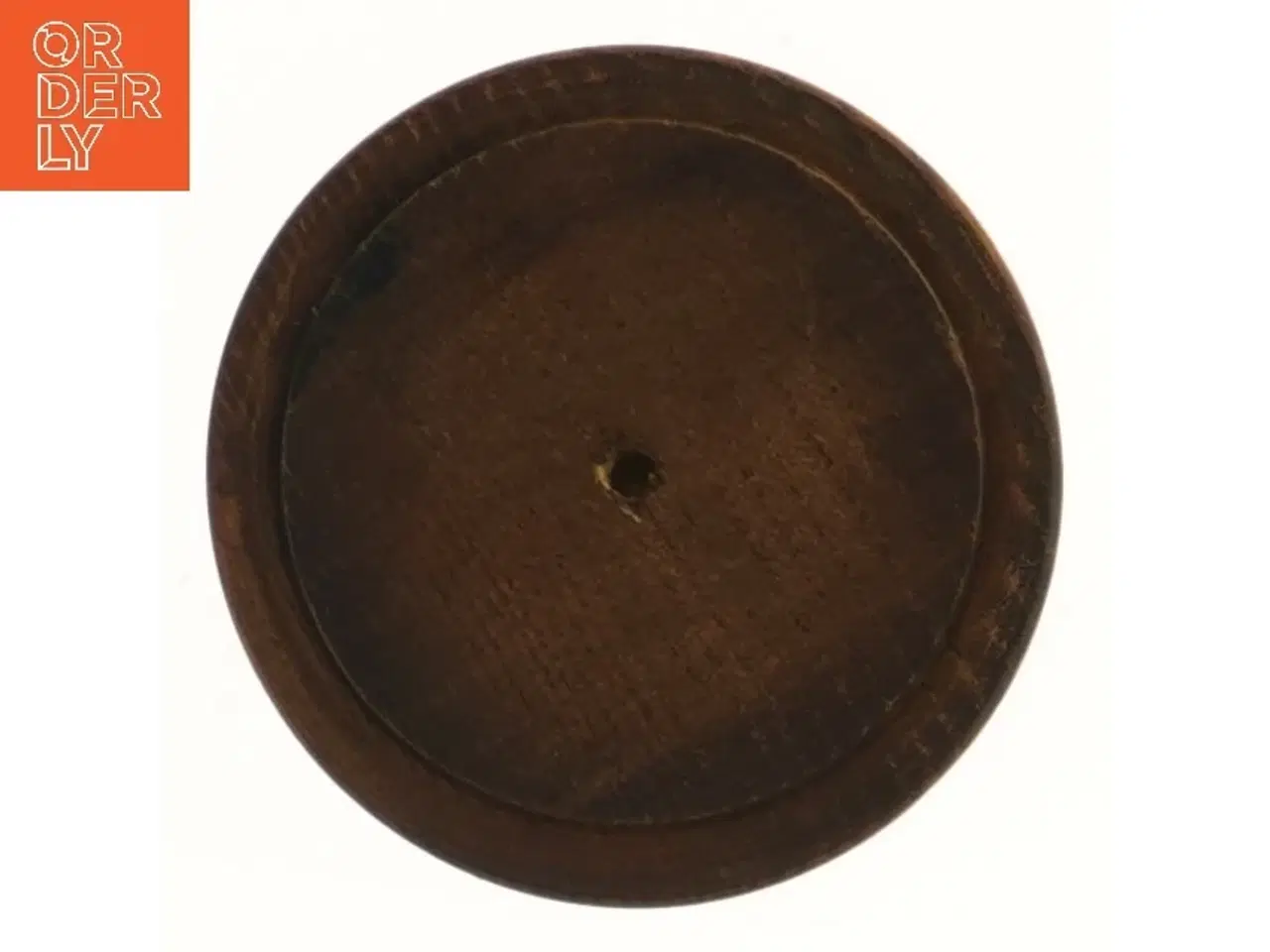 Billede 2 - Fad i Drejet Teak træ på fod (str. Ø 11 cm)