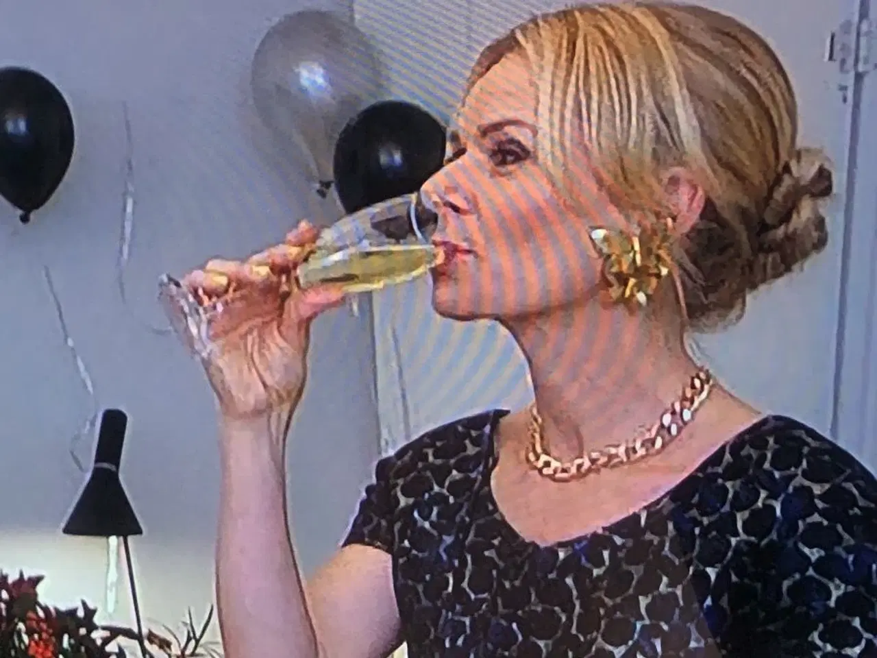 Billede 6 - Kæde med kæmpeled i turkis farve