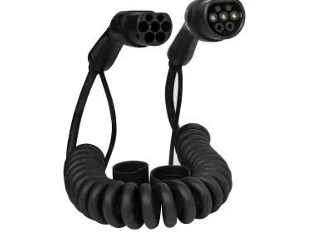 Billede 1 - DEFENZO Spiro ladekabel til elbil Type 2 - AC 22 kW, 7 m, sort