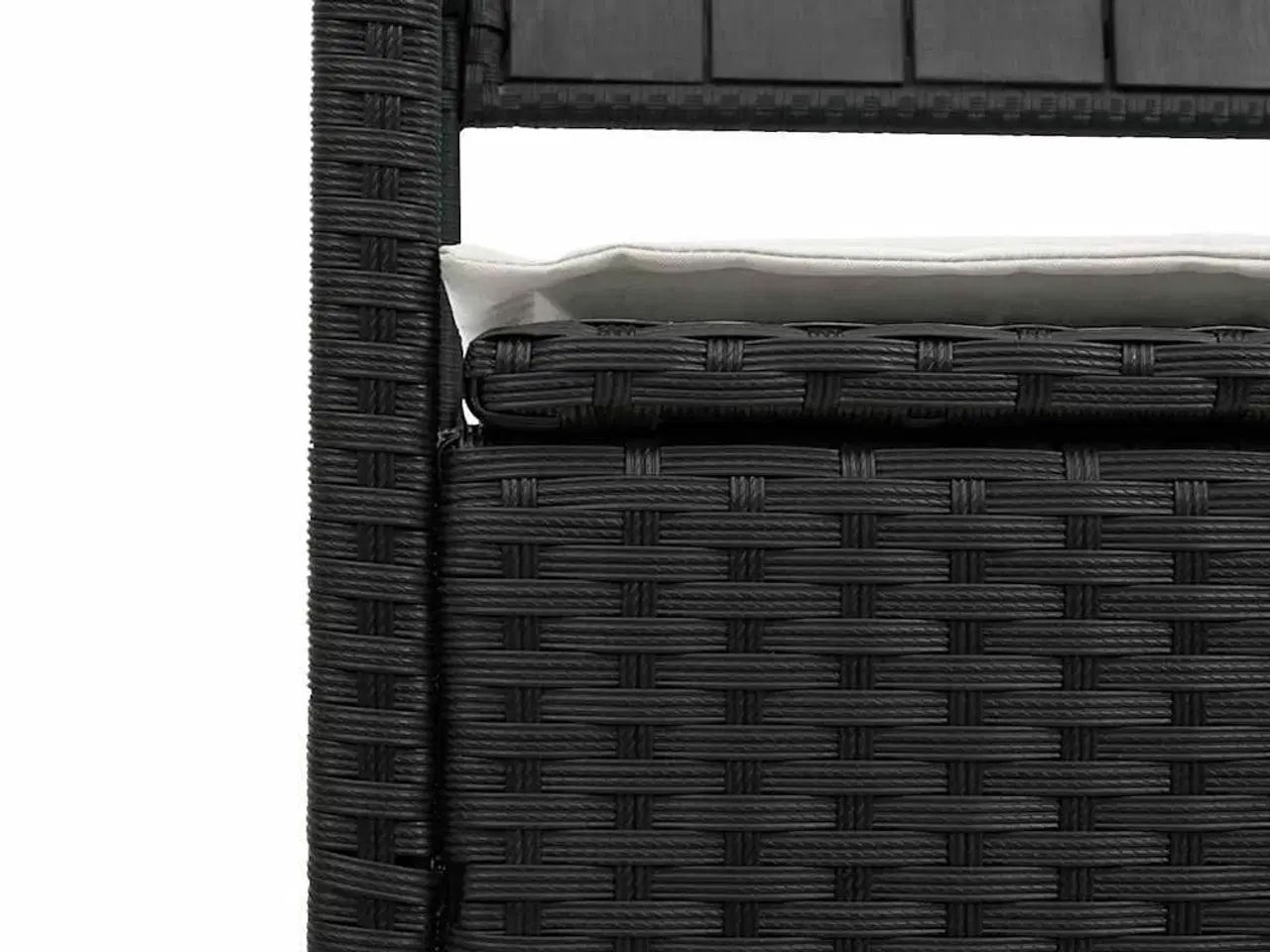 Billede 8 - Opbevaringsbænk til haven med hynde polyrattan sort