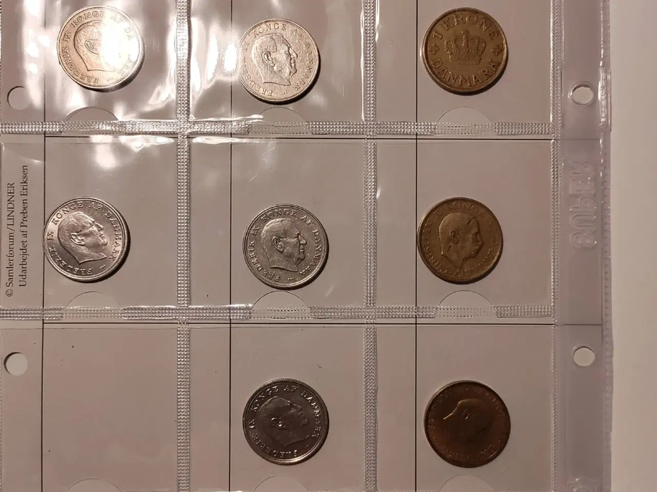 Billede 4 - Danmark 13 stk. forskellige 1 kroner