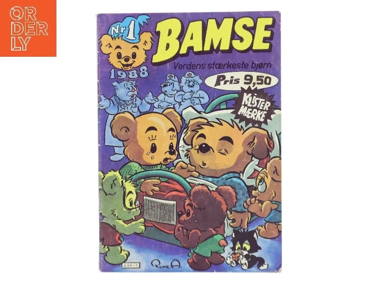 Billede 1 - Bamse tegneserie nr. 1, 1988 af Rune A. (Bog)
