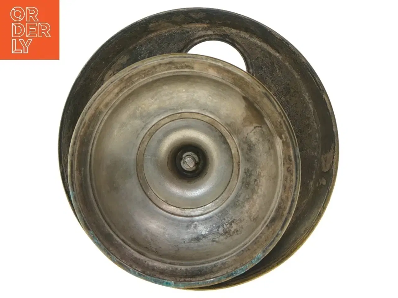 Billede 4 - Antik karafelholder med glasflasker (str. 35 cm)