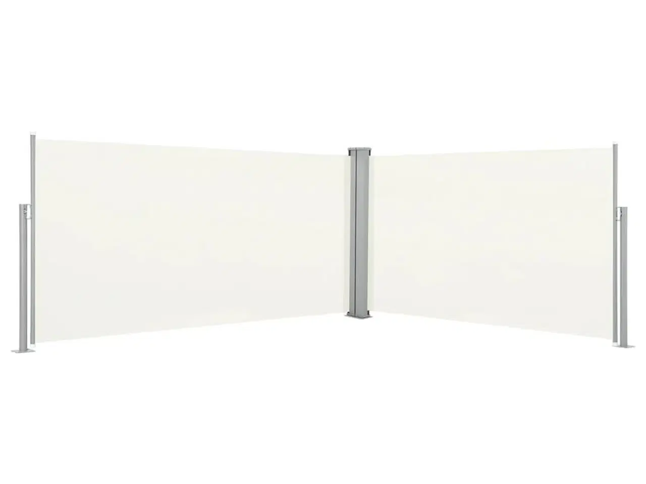 Billede 1 - Sammenrullelig læskærm 160 x 600 cm cremefarvet