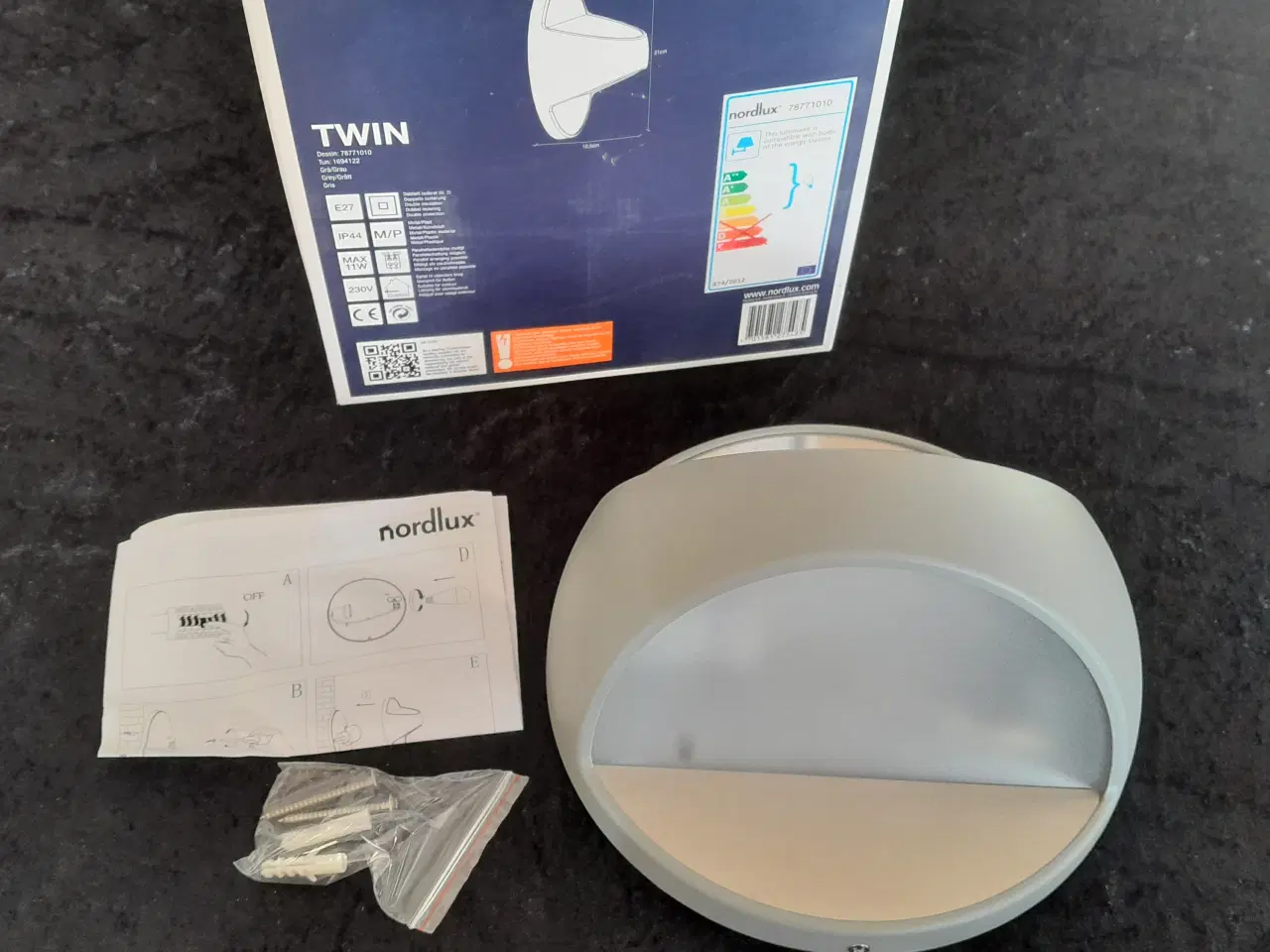 Billede 2 - 2 stk. Udendørs TWIN lamper fra Nordlux