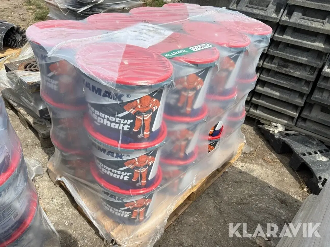 Billede 1 - Reparations asfalt Instamak 0/5mm 1 Palle med 24 spande