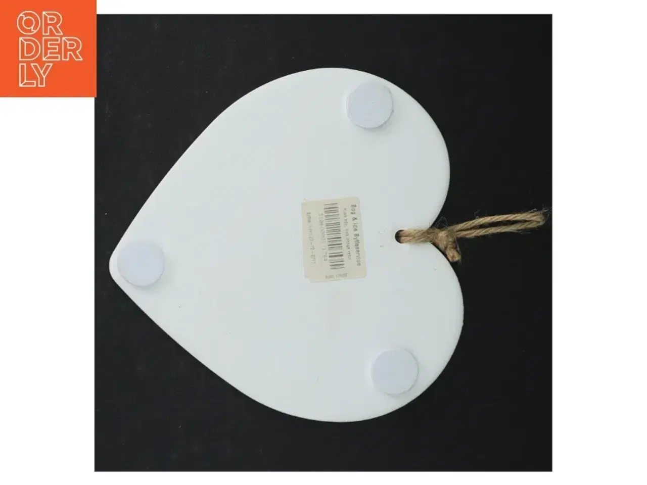 Billede 3 - Hjerteformet dekorationsskilt (str. 15 x. 15,5 cm)