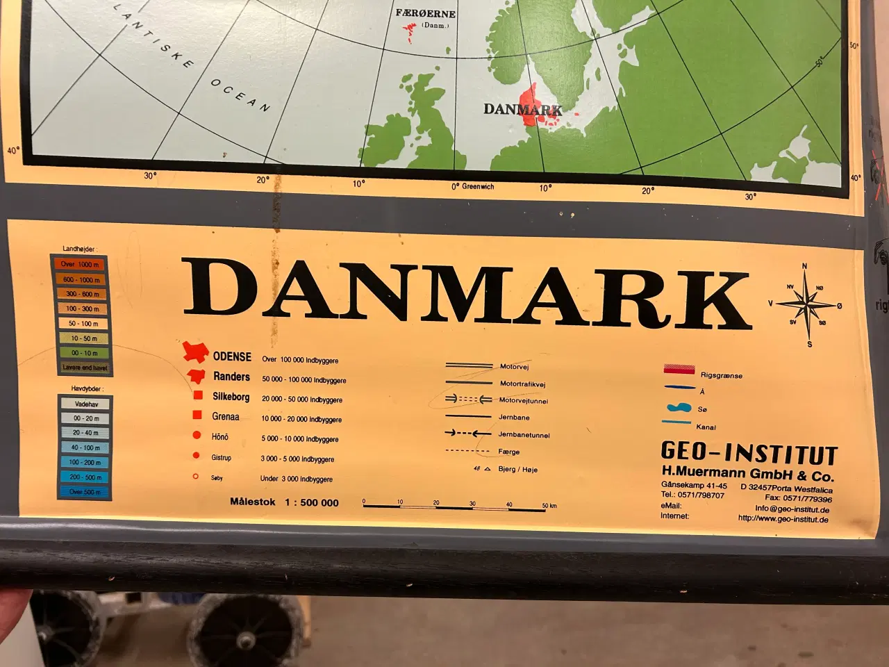 Billede 3 - 3D Danmarks kort