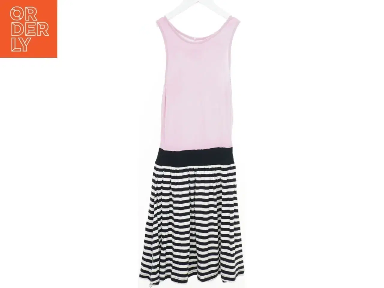 Billede 1 - Sommerkjole i lyserød og stribemønster fra Units (str. 128)
