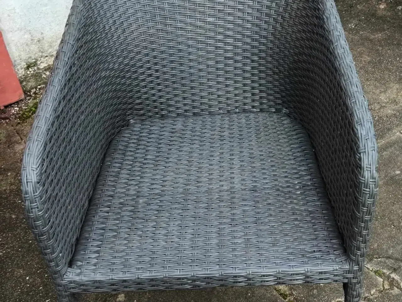 Billede 7 - Loungesæt  polyrattan Grå med sorte hynder