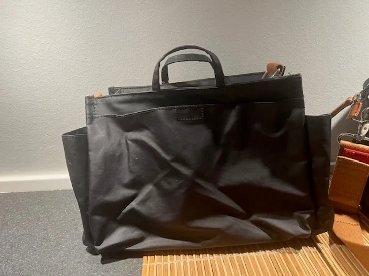 Billede 5 - Storksak Noa Pusletaske Sæt i Coated Canvas – Sort