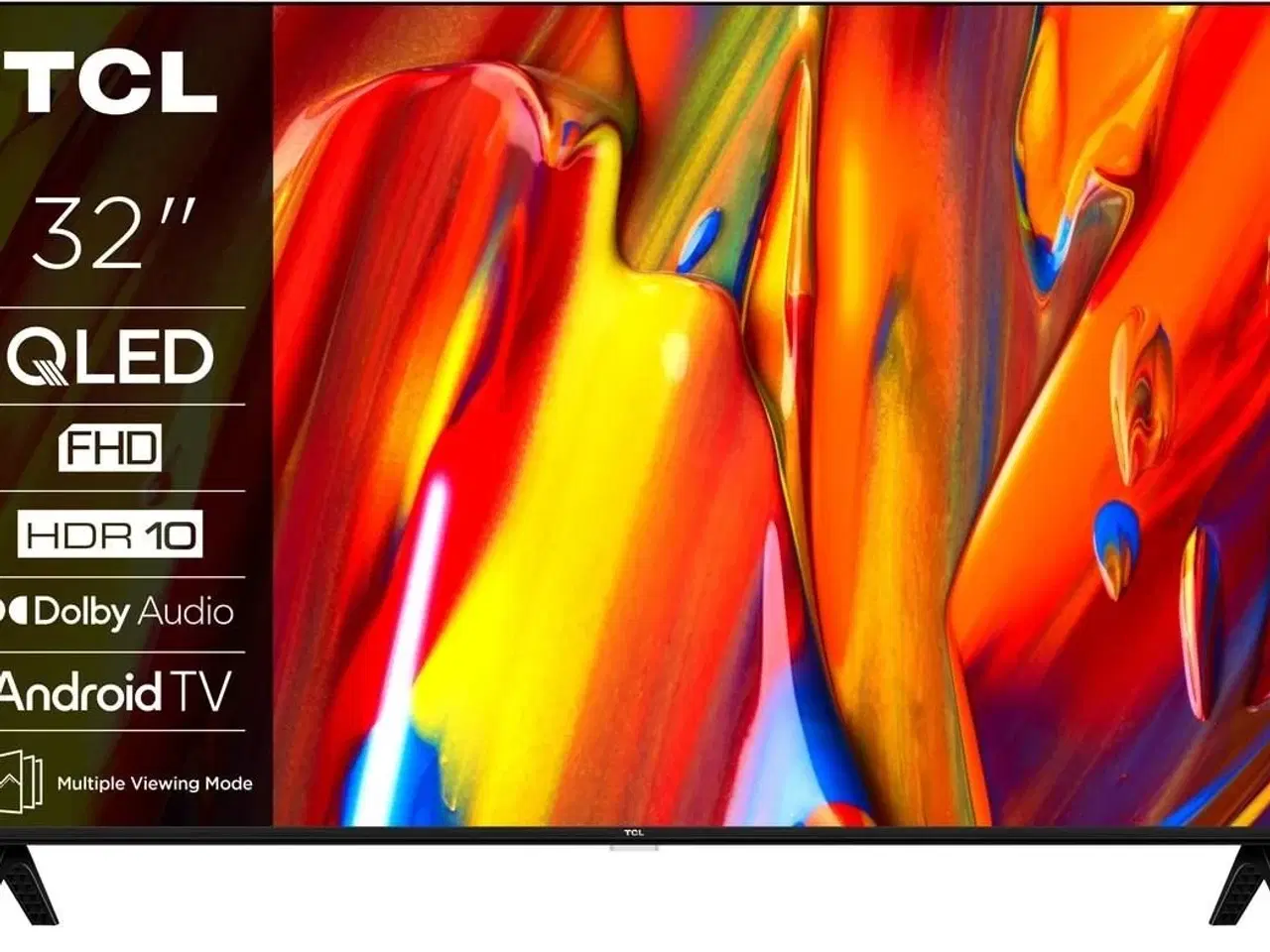 Billede 1 - Smart TV TCL 32" QLED Full HD Android TV (sort)