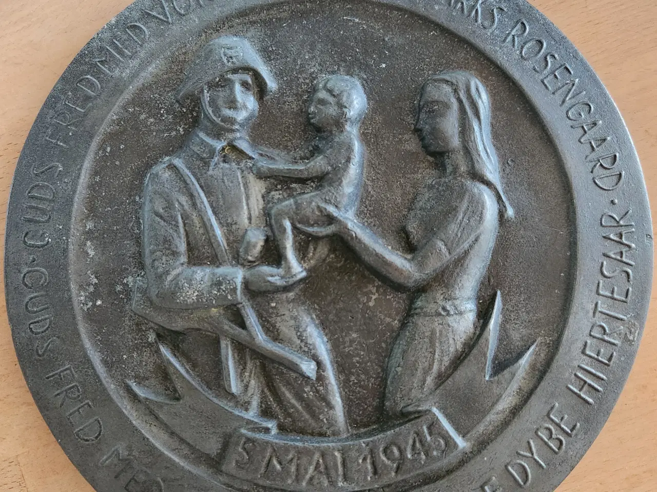 Billede 1 - Friheds platte i bronze