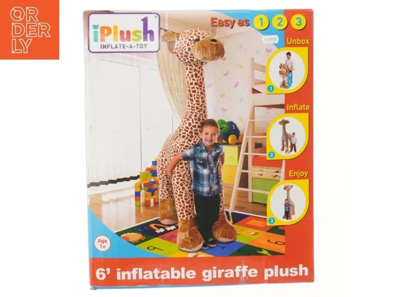 Billede 2 - Oppustelig giraf bamse fra iPlush (str. ca 150 cm)