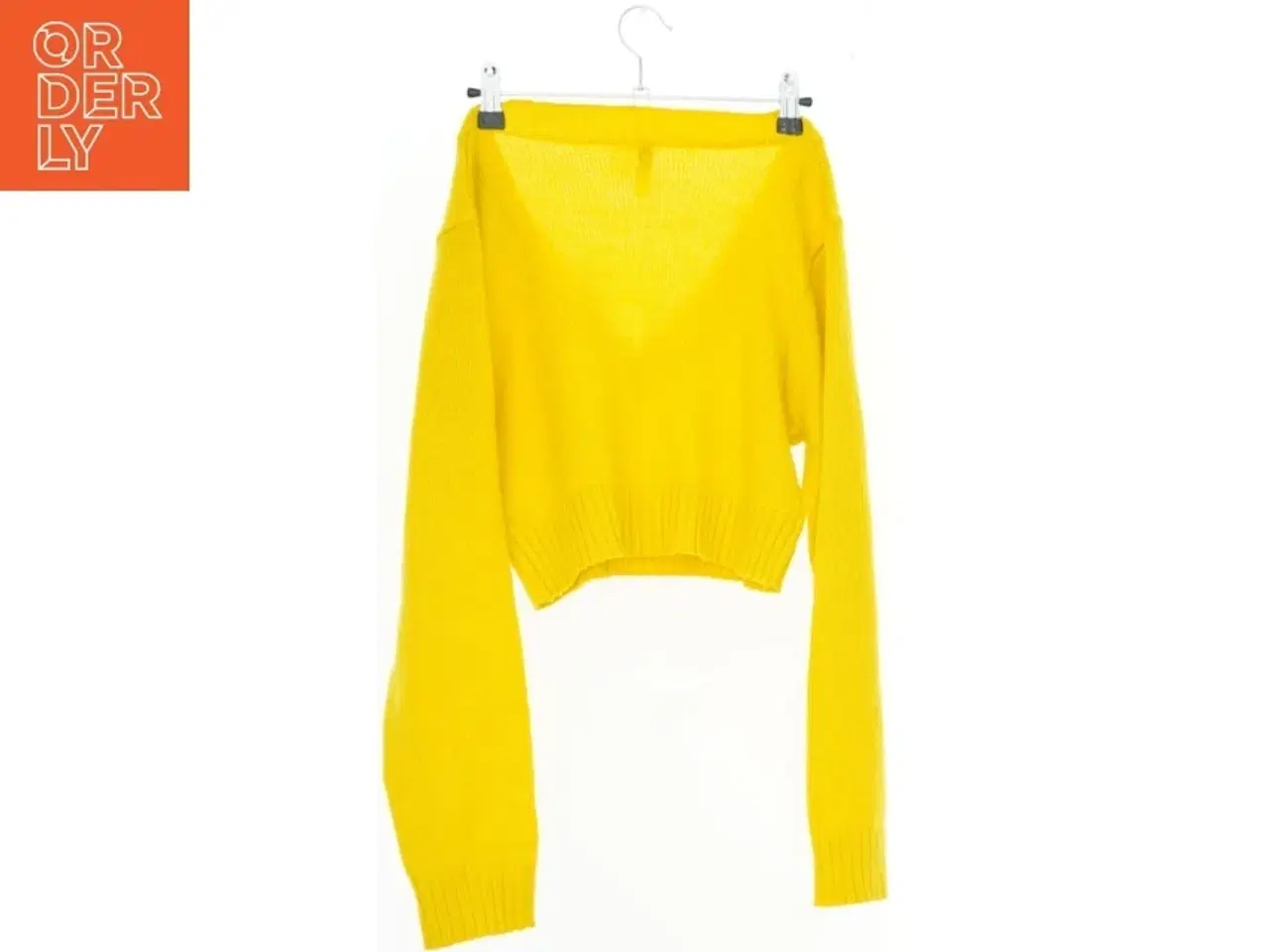 Billede 2 - Gul v-hals sweater fra H&M (str. S)
