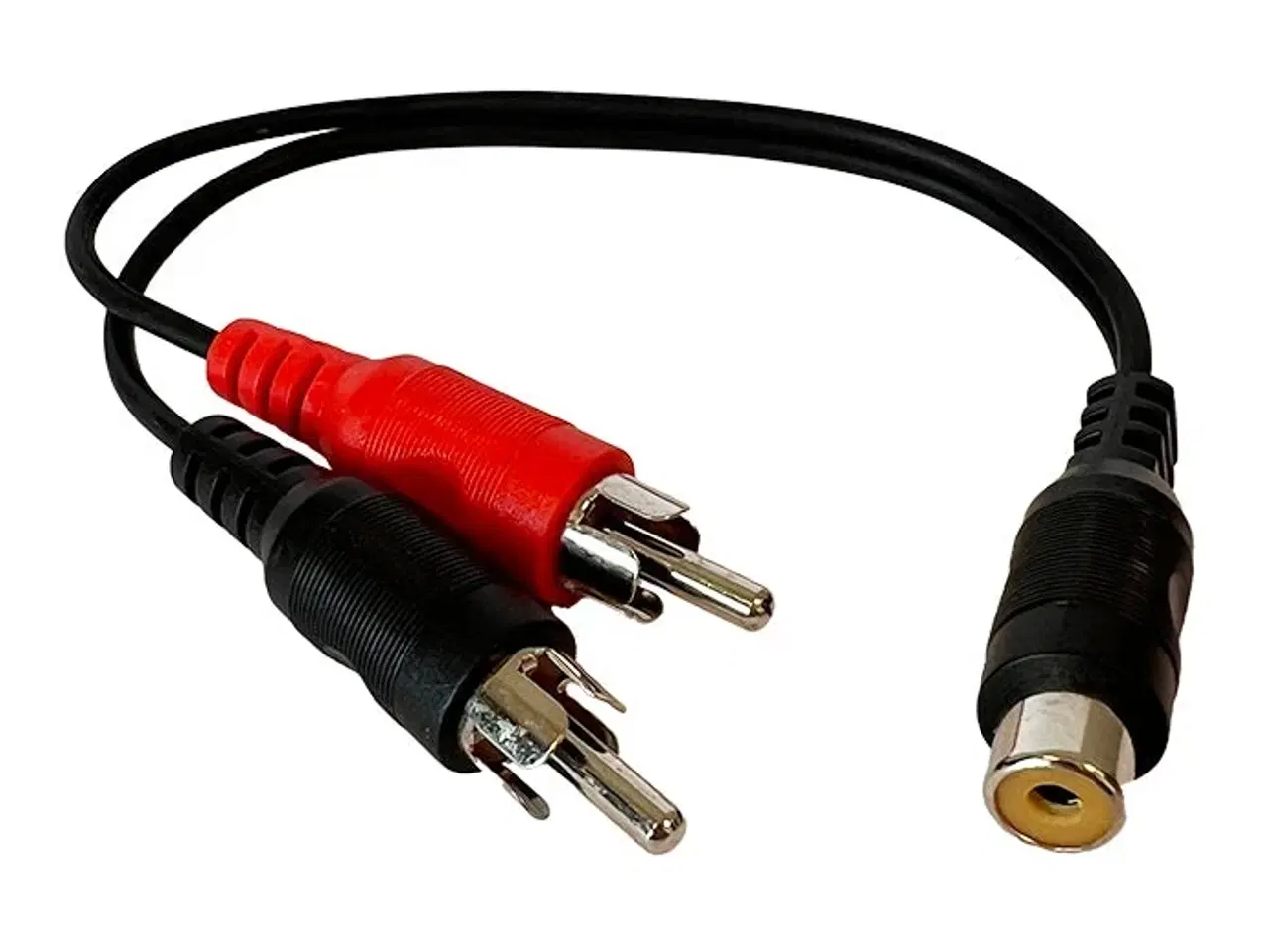 Billede 1 - Adapter 2x RCA han til 1 hun