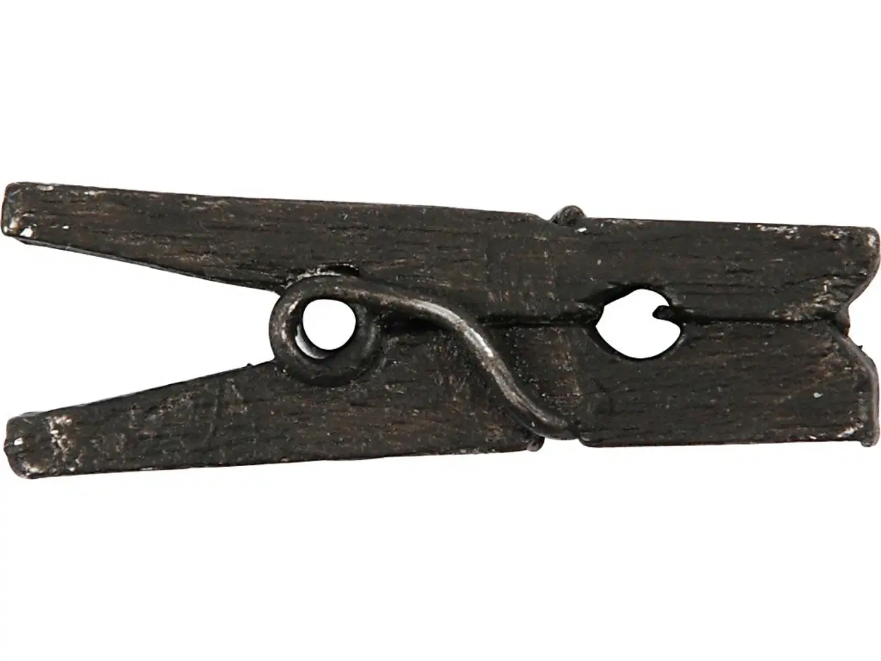 Billede 1 - Minitøjklemmer i Sort Træ - 36 stk. til DIY Projekter