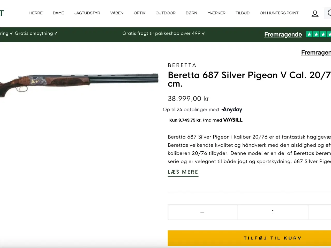 Billede 6 - Beretta 687 Silver Pigeon V Cal. 20/76 - Løb 74 cm