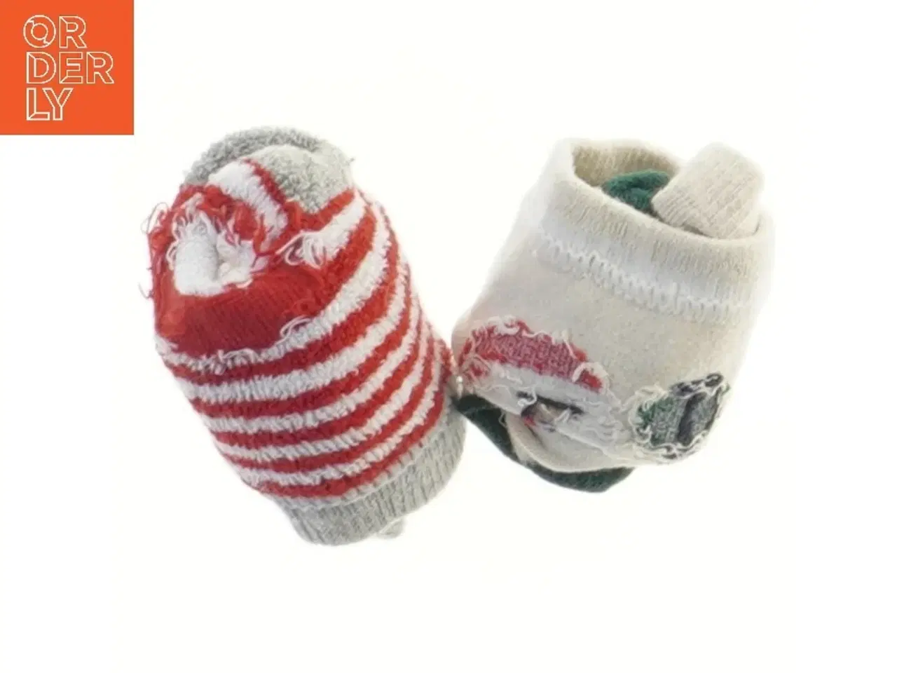 Billede 2 - Børnestrømper med julemotiver (str. 2 stk fod 11 cm)