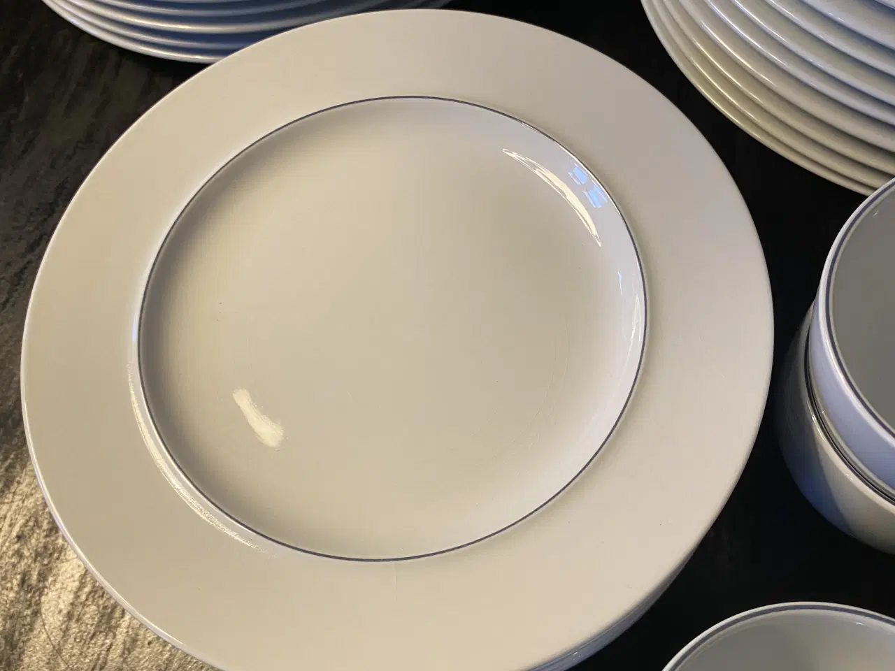 Billede 2 - Blå kant -royal copenhagen 